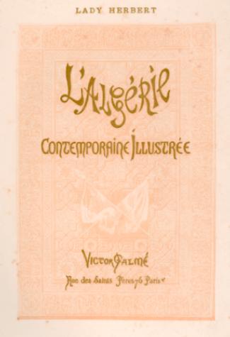 L'Algrie contemporaine illustre - Lady Herbert