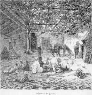 Intrieur du gourbi.