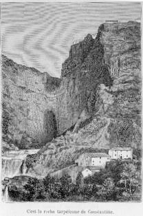 C'est la roche tarpenne de Constantine.