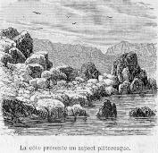La côte présente un aspect pittoresque.