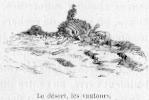 le dsert, les vautours.