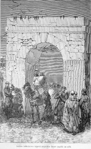 Arabes tributaires venant acquitter leurs impts en alfa.