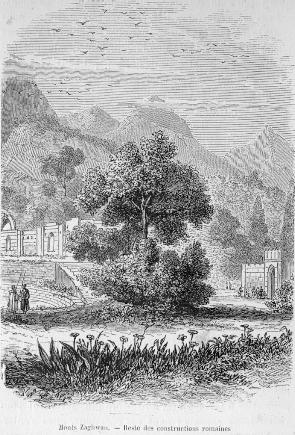 Monts Zaghwan. - Reste des constructions romaines.