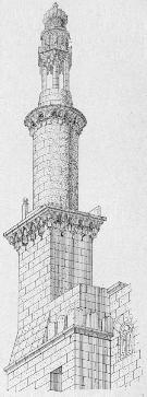 Fig. 36. - Minaret de la mosque de KALAOUN  la citadelle.