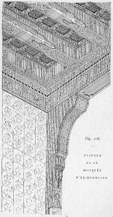 Fig. 108. - Plafond de la mosque d'EL-BORDEINY.