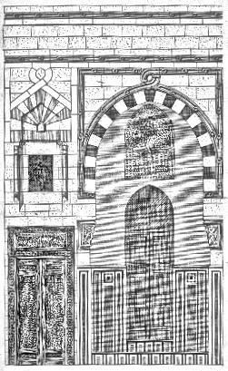Fig. 98.- Mosque de Katba. (liwan latral.)