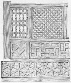 Fig. 117. - Boiserie du XVme sicle. (Muse arabe.-Dtail.)