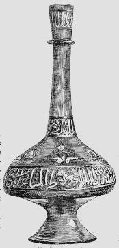 Fig. 120. - Vase blasonn aux armes du sultan Beibars-El-Bondoukdary. (Collection E. Andr.)