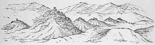 Villages des Beni Yeni. (Pays du Fer. - Valle de l'oued Assi.) (Vue prise d'An Hammam sur la route du col de Tirourda, au sud de Fort-National.)