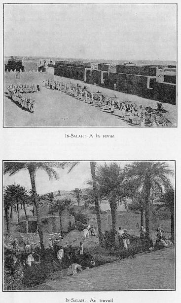 En haut: IN-SALAH -  la revue, en bas: IN-SALAH - Au travail