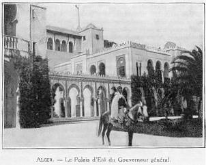 ALGER - Le Palais d'Et du Gouverneur gnral.