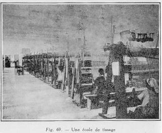 Fig. 69. - Une cole de tissage