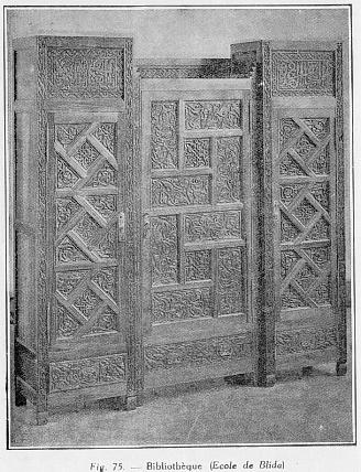 Fig. 75- - Bibliothque (cole de Blida)