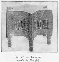 Fig. 77. - Tabouret (École de Bougie)