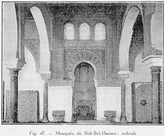 Fig. 47. - Mosque de Sidi-Bel-Hassen : mihrab