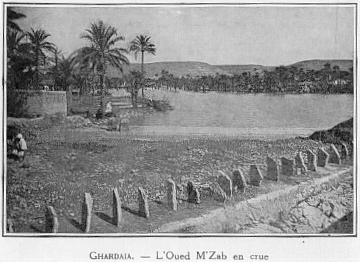 GHARDAIA. - L'Oued M'Zab en crue