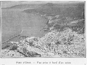PORT D'ORAN. - Vue prise  bord d'un avion 