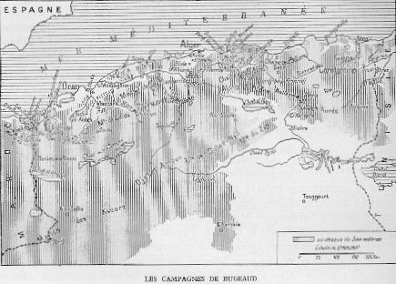 LES CAMPAGNES DE BUGEAUD. (Cliquez dessus pour une meilleure résolution - 118Ko)