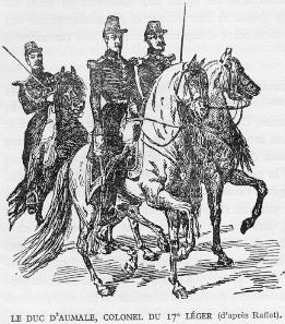 LE DUC D'AUMALE, Colonel du 17me Lger (d'aprs Raffet).