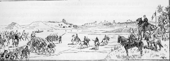 Arrive des troupes franaises devant Zaatcha, frontispice