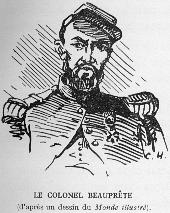 Le colonel Beauprte (d'aprs un dessin du Monde illustr).