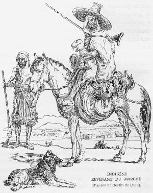 INDIGNE REVENANT DU MARCH (d'aprs un dessin de Riou.)