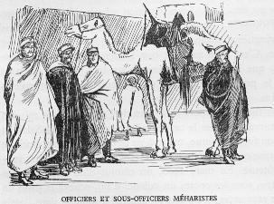 Officiers et sous-officiers mharistes